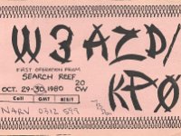 W3AZD KP2 SearchReef 1980
